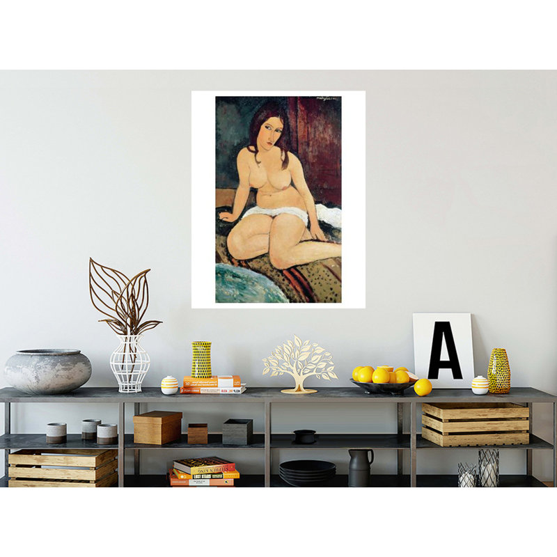 «Sived Nude» par Amedeo Modigliani - Estampe numérique, H 40 po x l 32 po