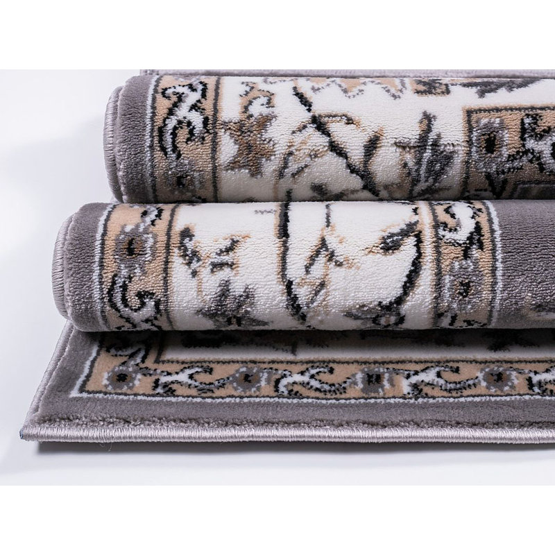 Gorazd-Tapis turc-GRIS, Rectangle 9 pi 2 po x 12 pi 2 po