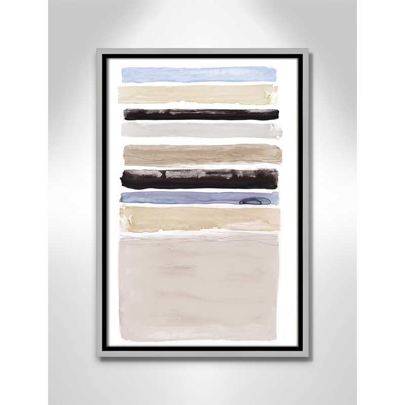 Bruna Honeybunch III - peinture sur toile à cadre flottant, H 19,5 po x l 13,5 po x P 2 po, Cadre argenté