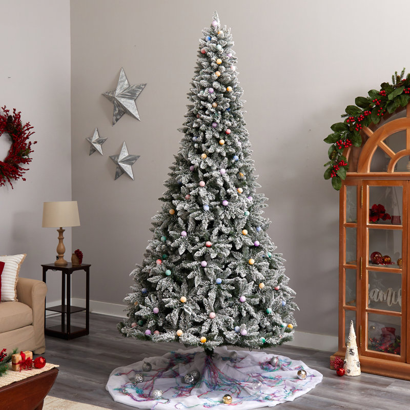 Lighted Artificial Christmas Tree, 6.5' H