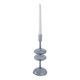 Sagebrook Home 11X4" Retro Bubble Taper Holder, Blue