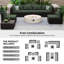 Ensemble de conversation de patio en rotin 8 pièces avec coussins et table de foyer d'extérieur de 42 pouces-1386951070