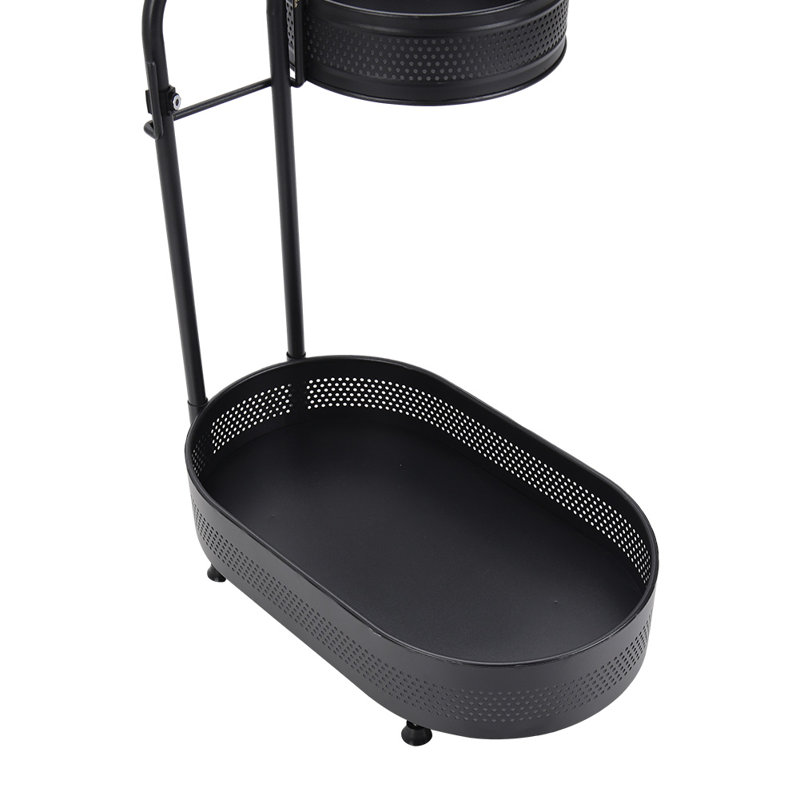 Rucki Freestanding Spice Rack, Black