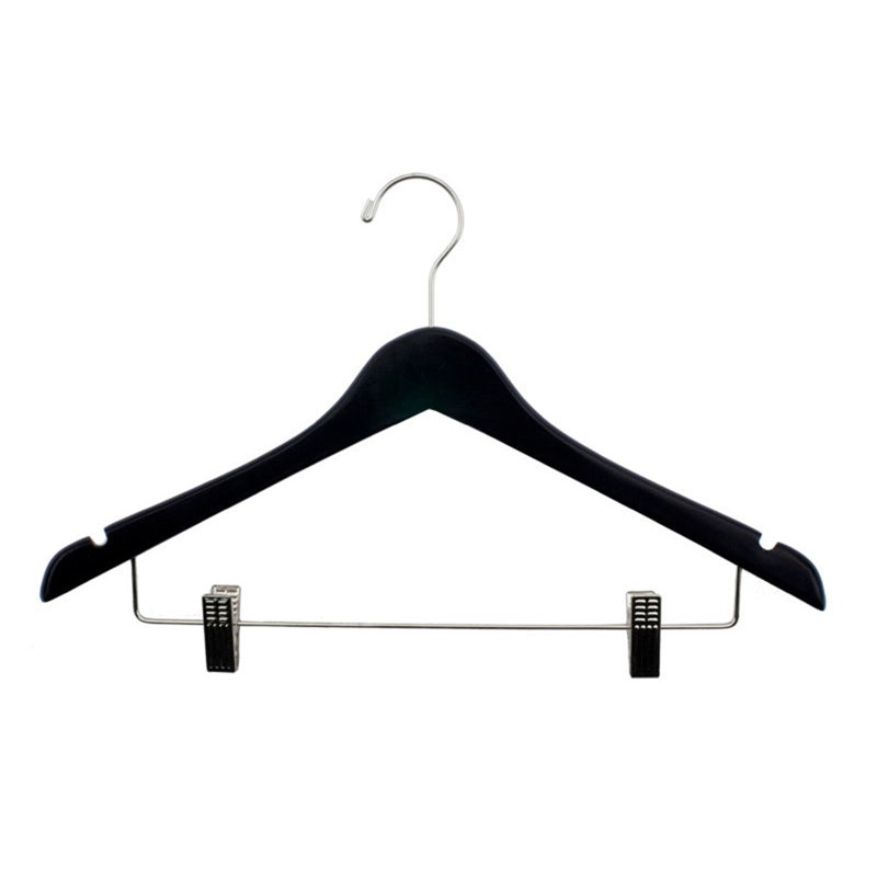 Wood Hangers With Clips