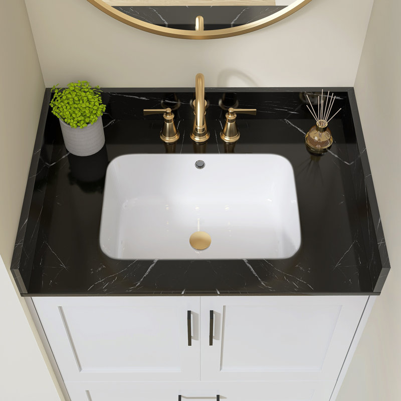 21 po Meuble-lavabo en marbre Real