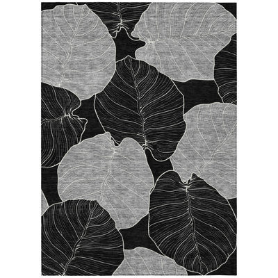 Machine Washable Indoor/Outdoor Chantille ACN2506 Floral Rug