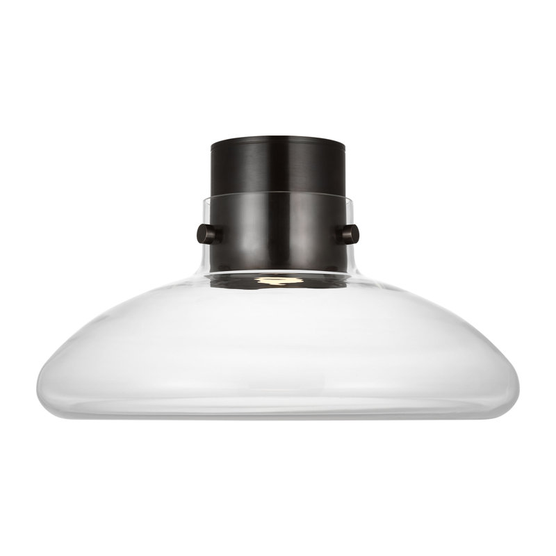 Morgan LED Flush Mount, Burnished Bronze, White