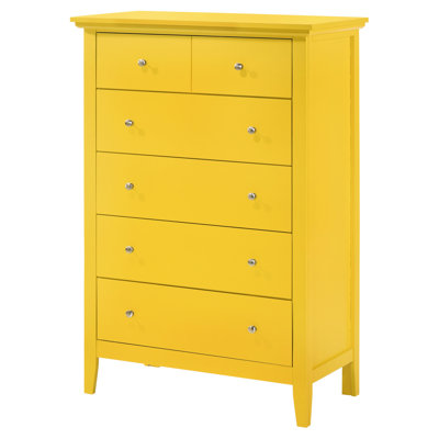 Coffre de 48 po de hauteur jaune - ajoute de la hauteur et du caractère à votre pièce entièrement assemblé pour vous faire gagner du temps lors de l'assemblage