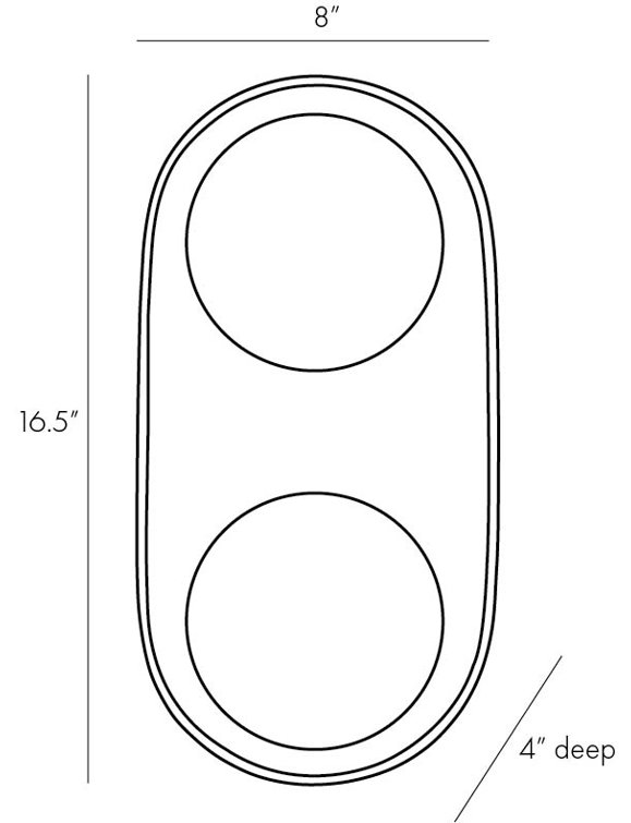 Glaze 2 - Light Flush Mounted Sconce