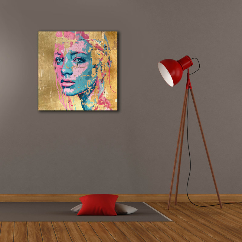 «Colorful Muse» par Svetlana Aleynikova, art mural sur toile, H 26 po x l 26 po