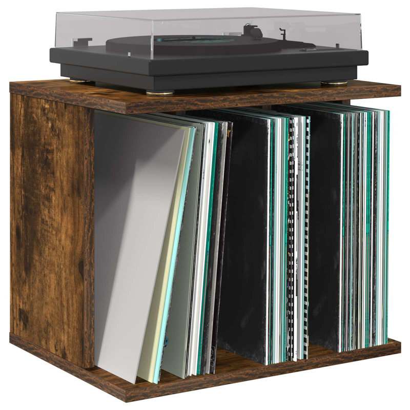 36 cm H Multimedia Storage, Smoked Oak