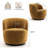 Hadriel Boucle Swivel Barrel Chair-1251603735