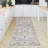 GLN Rugs Traditional Collection - Machine Washable Area Rug, Bohemian Vintage Washable Rug, Non Slip Area Rug, Low Pile Chenille Living Room Rug, Bedroom Rug, Bathroom Rug (Beige and Gray Rug)-906944585