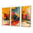 Toile avec cadre flottant or