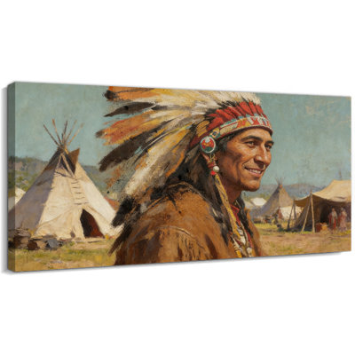 Impression sur toile Native American