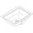 Archer® Vitreous China Rectangular Undermount Bathroom Sink with Overflow-2576682