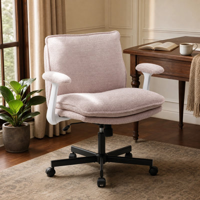 Modern Teddy Cross legged  Office Chair With Flip&Up Down Adjustable Armrests