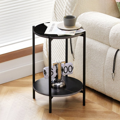 Table basse simple Samav, table de salon, table basse moderne, petite table basse avec tablette inférieure