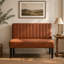 Banc de 39 po en similicuir moderne
