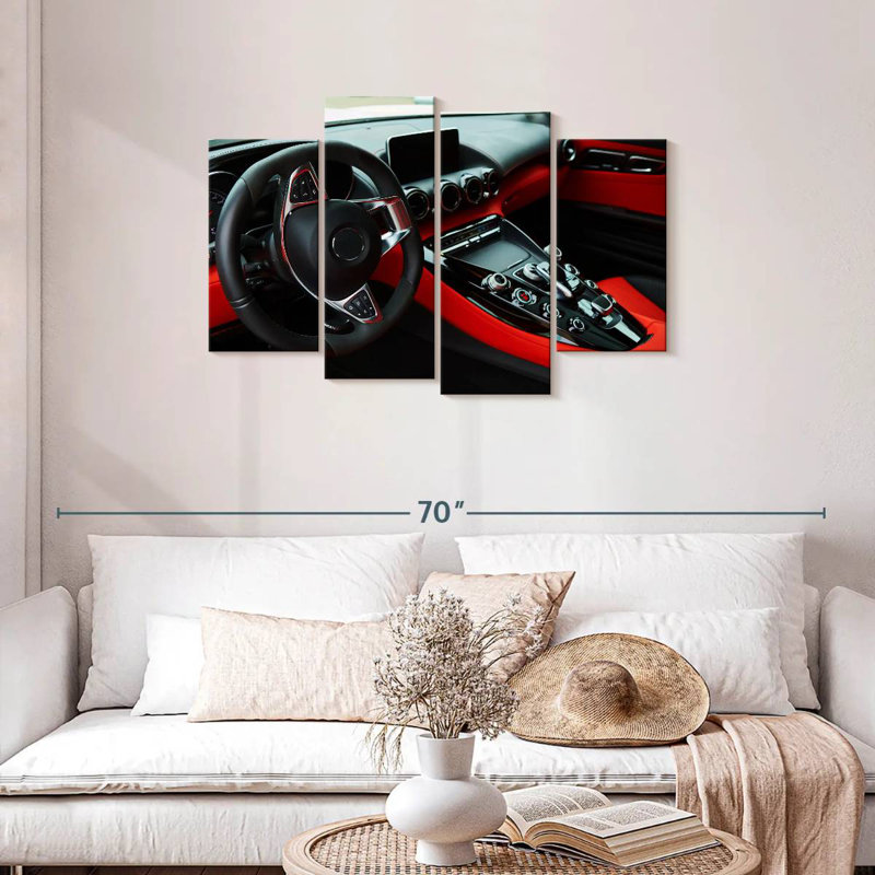 Mehar Black And Red Car Interior