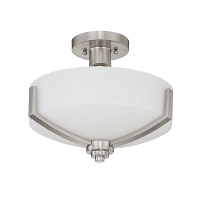 Hier Glass Semi Flush Mount