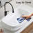 Rectangular Ceramic Vessel Sink For Bathroom