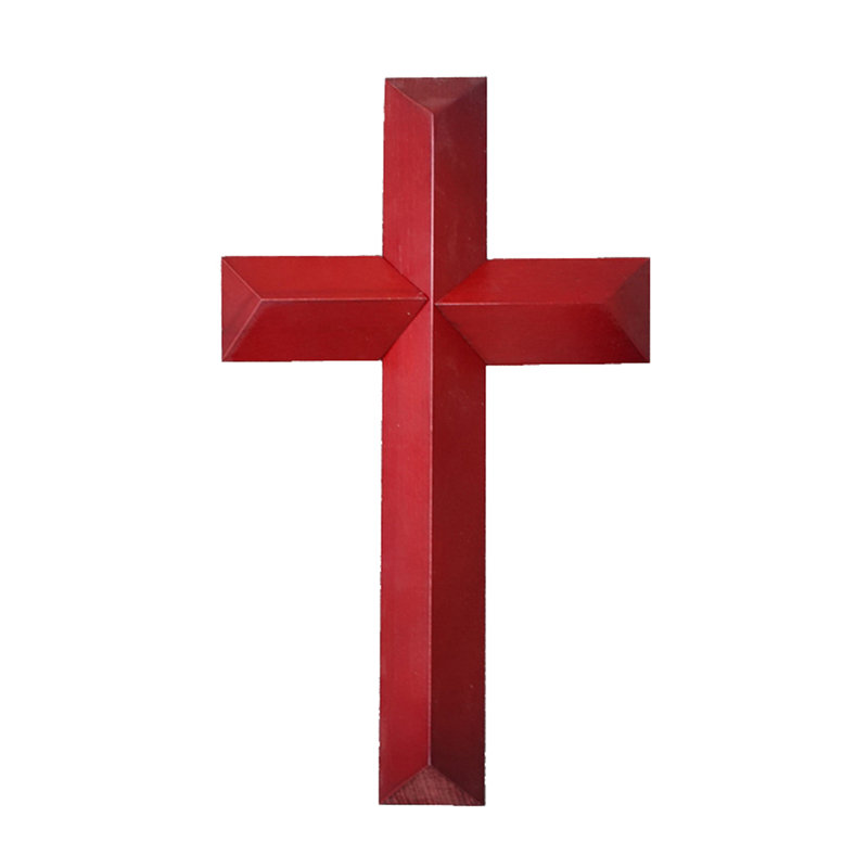 Support mural en bois d'acajou rouge 7 x 12 po