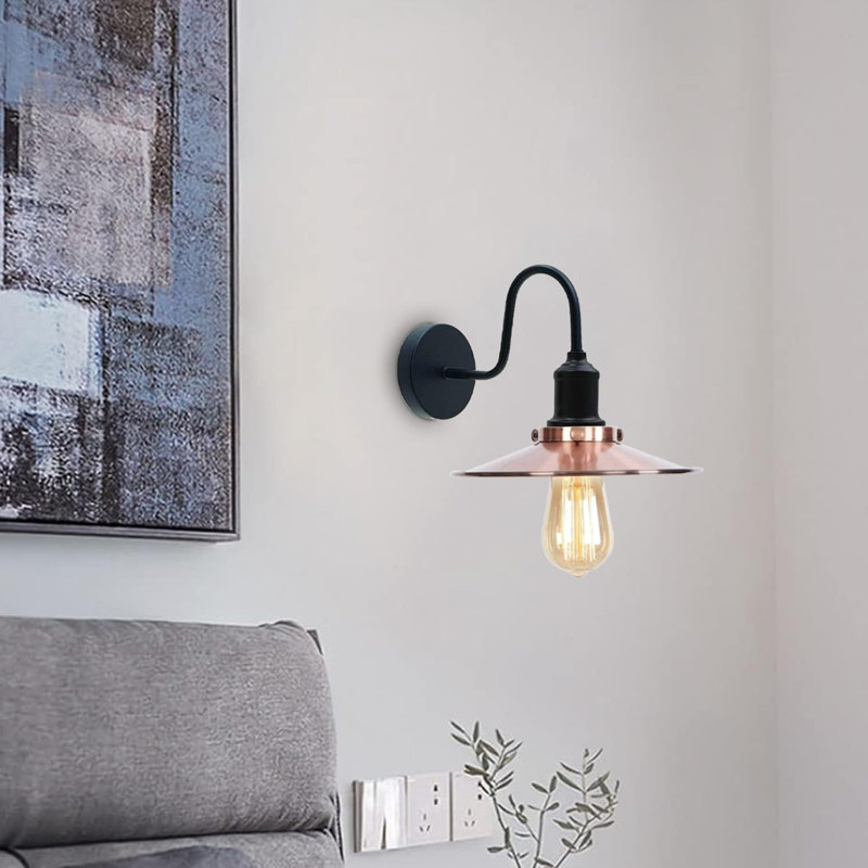 Southard 1-Light Wall Lamp with Arm, Copper
