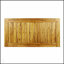 Table de salle à manger d'extérieur en bois d'acacia de 69 pouces avec finition naturelle sablée, durable et résistante aux intempéries pour une utilisation toute l'année