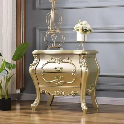 Douberly Side Table European Nightstands Vintage Ordinary Style