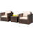 Alycen 2 - Person Patio Conversation Set with Cushions-726803152-754573445