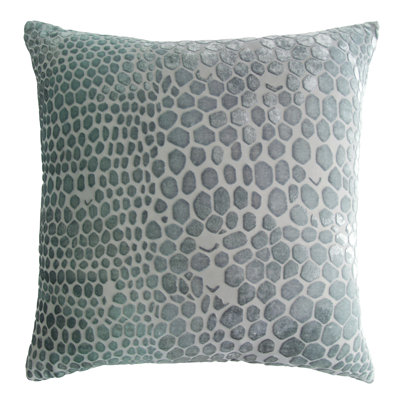 Snakeskin Square Velvet Pillow Cover & Insert