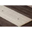 Tapis de zone rayée brun/beige en laine à motifs noué la Roxanne-24387609