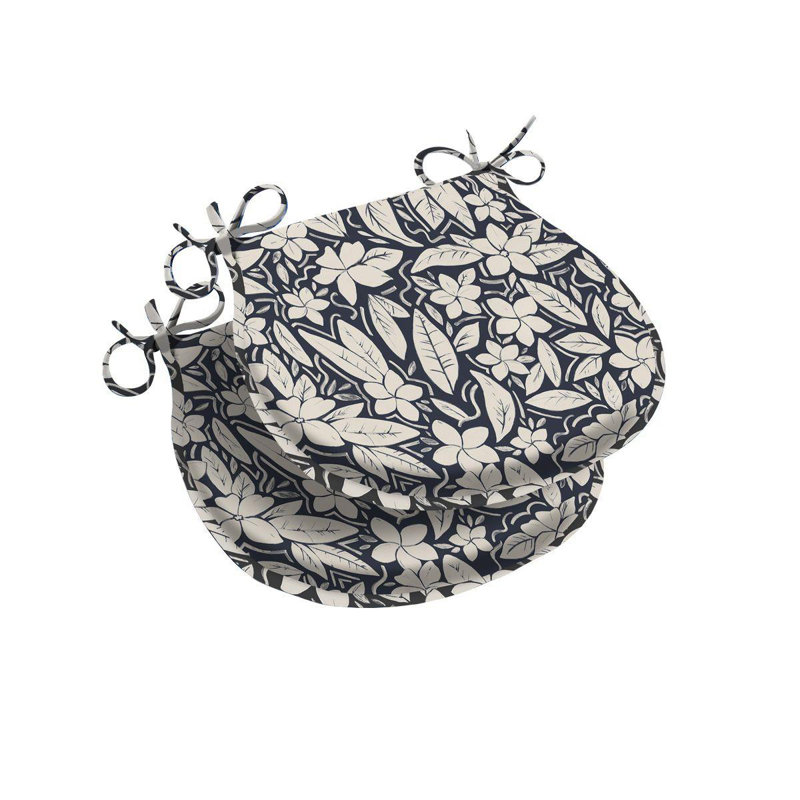 Seat / Back Cushion, Blue Floral
