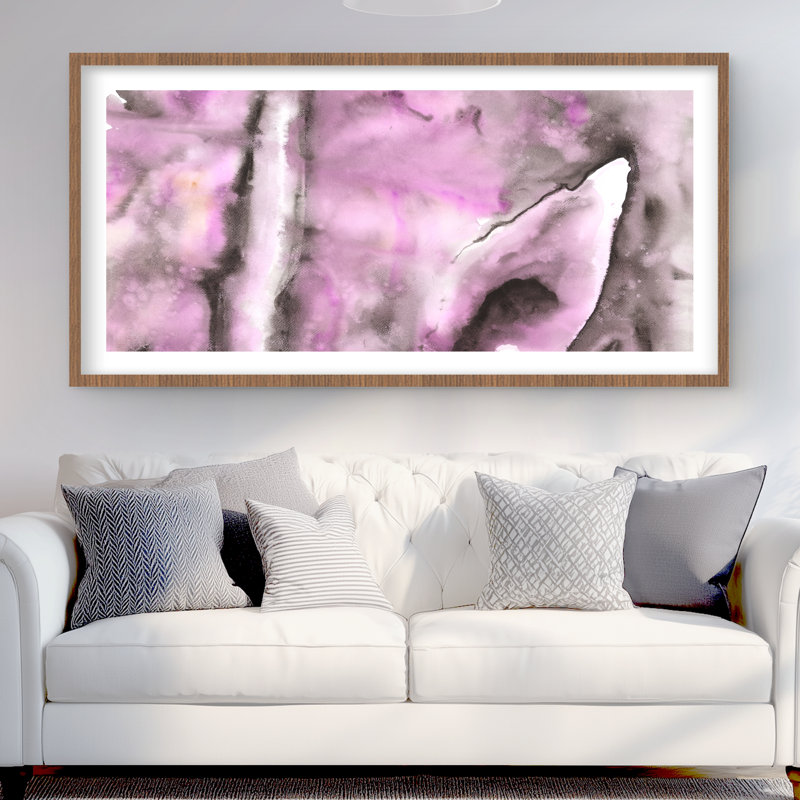 Mauve - reproduction encadrée matte illustrative pour la décoration intérieure