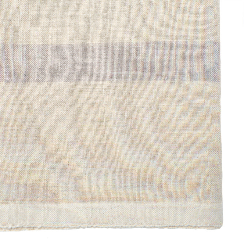 Stripe Tea Towel Kitchen Towel, Natural/Gray
