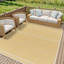 Mustard Modern Outdoor Rug, Geometric Stain Resistant Easy to Clean Rug For Patio, Balcony, Decks & Garden-1214096796