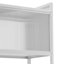 Étagère de rangement rectangulaire à 4 niveaux pour micro-ondes en acier au carbone avec 2 roulettes brakeable-1226487592