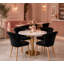 Siyana Modern Velvet Dining Chair - Ergonomic Curved Back with Solid Wooden Legs - Side Chair for Dining Room Living Room Restaurants - Single-504723199