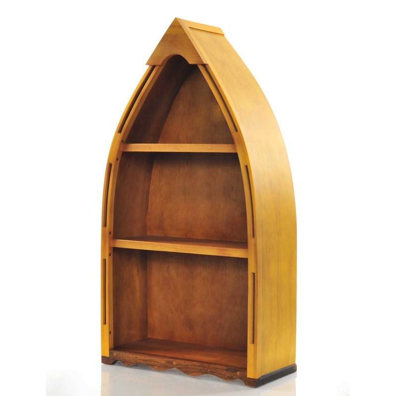 Tenbury 34" Wood Three Tier Boat Bookcase