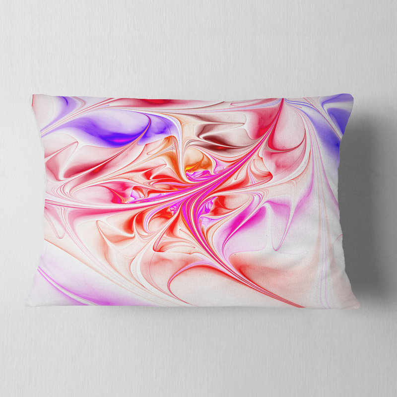 Coussin lombaire à motif abstrait fractal