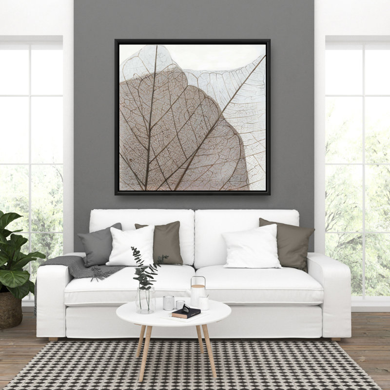 Translucent Dried Leaves Print On Canvas