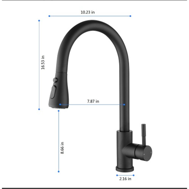 SUNNY HOUSE Pull Down Kitchen Faucet