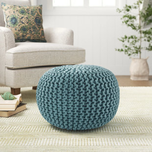 Square Stuffed Pouf Ottoman, Faux Fur Cube Pouf, Sherpa Foot Stool with  Filler Fuzzy Chair for Living Room, Bedroom, Play Room, 20 x 20 x 17,  Baby Blue 