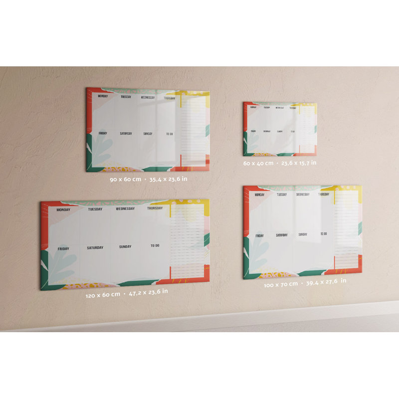 Magnetic Glass Dry Erase Board
