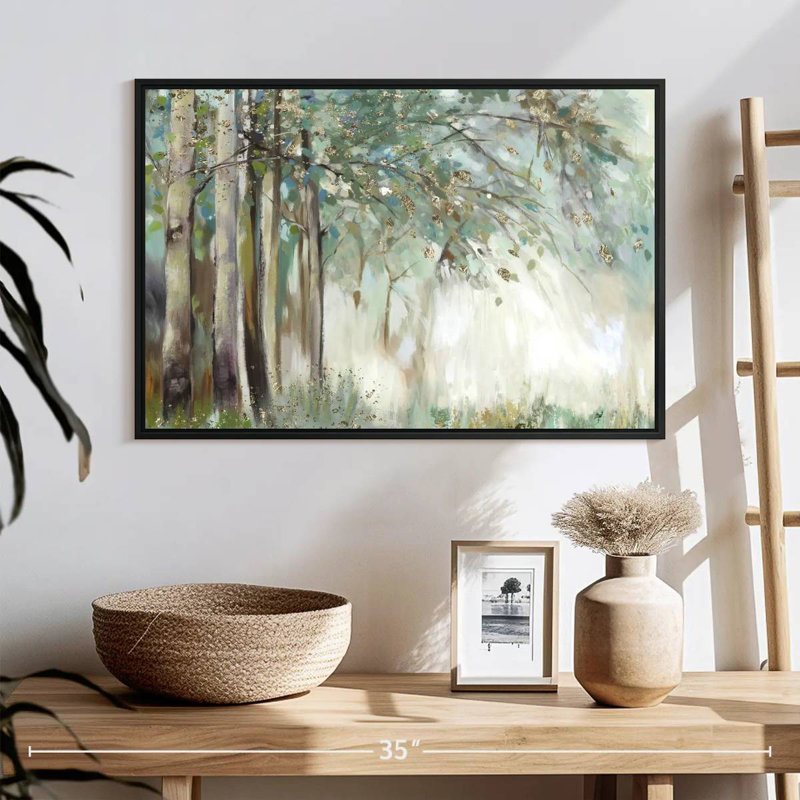 Harnek Silver Leaves, 17" H x 25" W