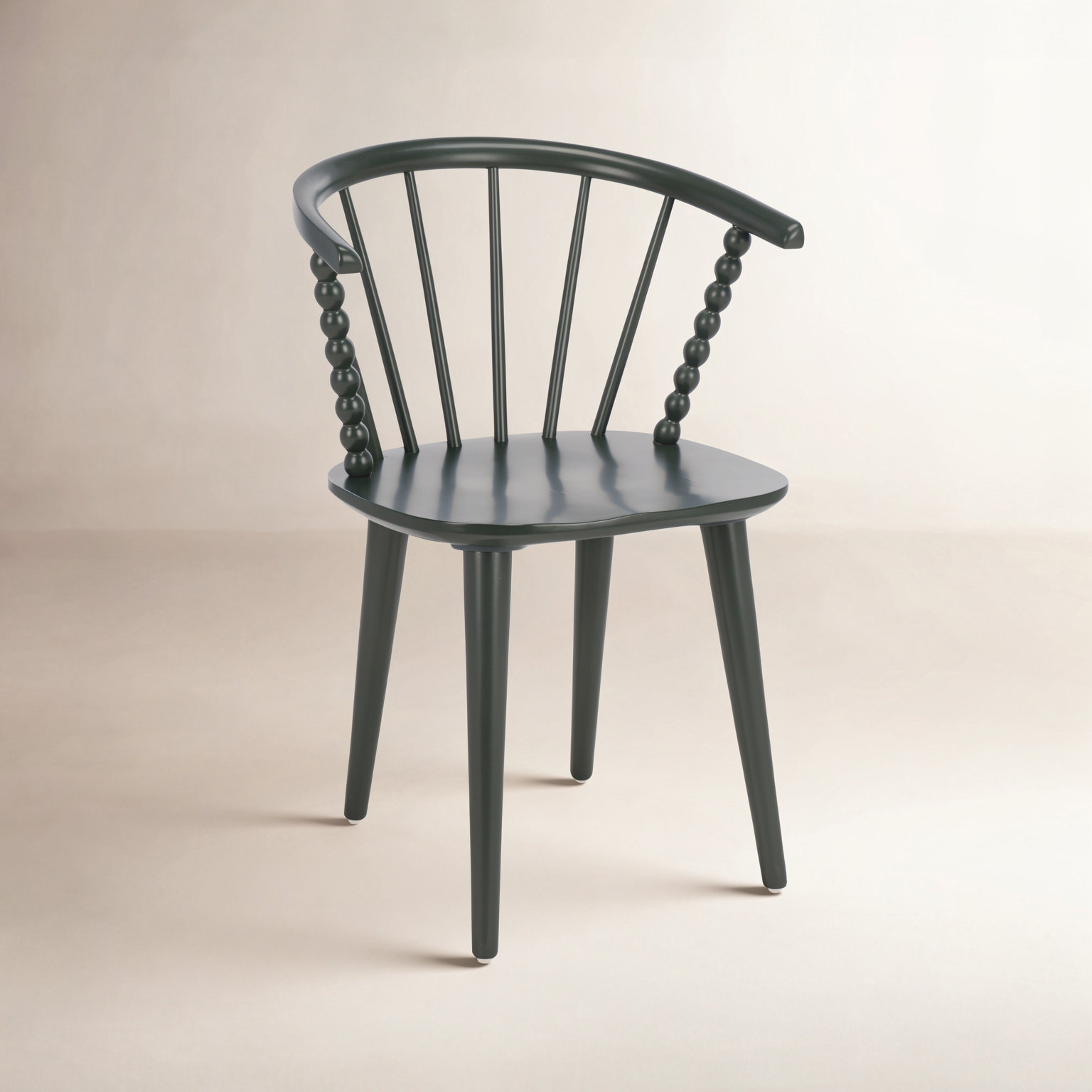 Condrey Curved Back Dining Armchair, Garden Green