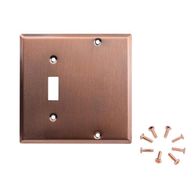 Copper Finish Stainless Steel Wall Switch Plate Cover