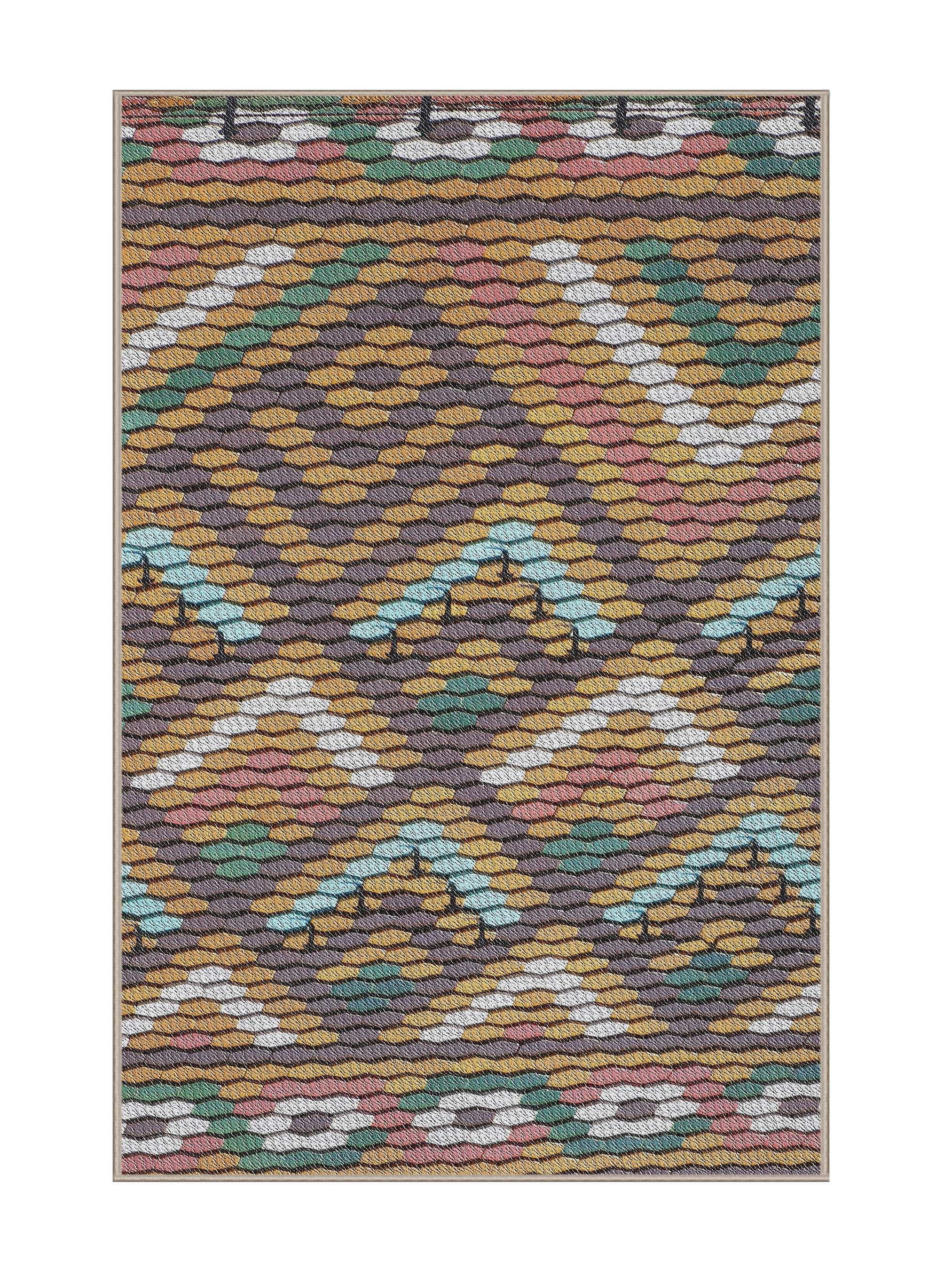 World Menagerie Toya Patterned Brown/Yellow Area Rug - Wayfair Canada