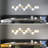 12-light Dimmable Chandelier Modern Chandelier Linear Chandelier Dining Room Chandelier